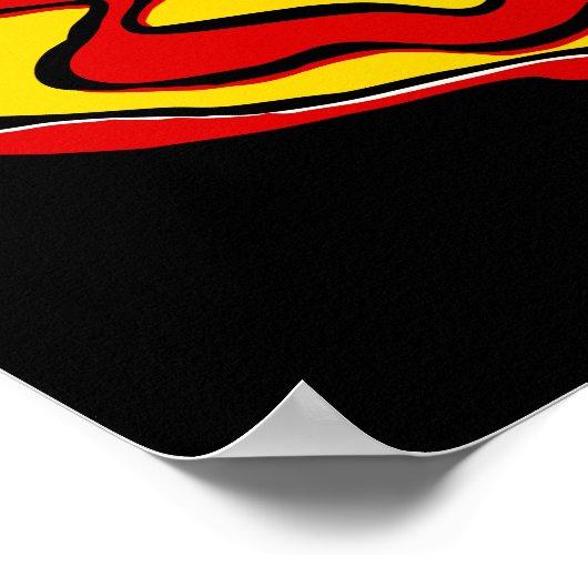 Vintages Circus Clown-Poster Poster (Ecke)