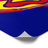 Vintages Circus Clown-Poster Poster (Ecke)