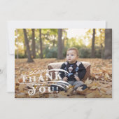 Vintages Circus Foto Dankeschön Karte (Vorderseite)