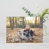 Vintages Circus Foto Dankeschön Karte (Stehend Vorderseite)