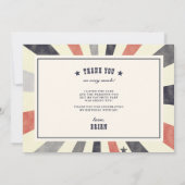 Vintages Circus Foto Dankeschön Karte (Rückseite)