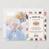 Vintages Circus Foto Dankeschön Karte (Vorderseite)