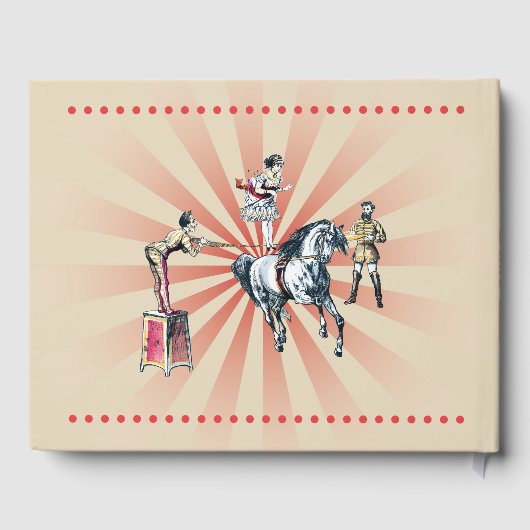 Vintages Circus Gästebuch (Rückseite)