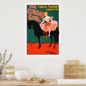 Vintages Circus-Girl-Poster Poster (Küche)