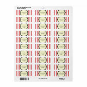 Vintages Circus-Inspiriert-Adresslabel (Vorne)