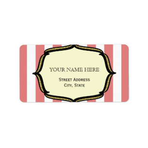 Vintages Circus-Inspiriert-Adresslabel Adressaufkleber