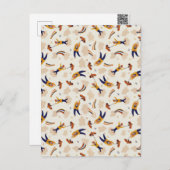 Vintages Circus Karneval Clown-Party Feiertagspostkarte (Vorne/Hinten)