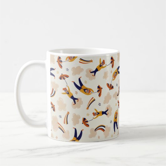 Vintages Circus Karneval Clown-Party Kaffeetasse (Links)