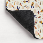 Vintages Circus Karneval Clown-Party Mousepad (Ecke)
