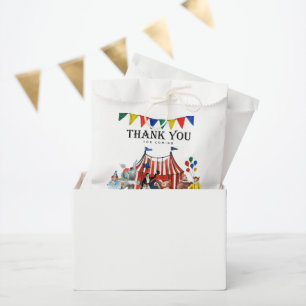 Vintages Circus Karneval Festival Danke Geschenktütchen