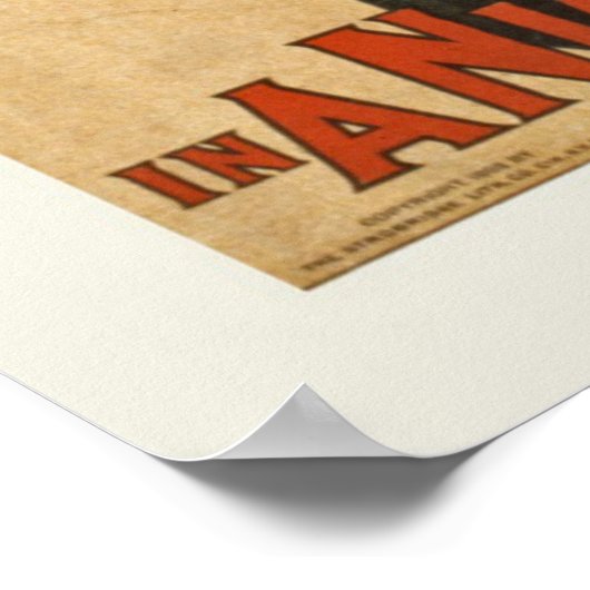 Vintages Circus Night Poster (Ecke)