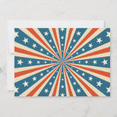 Vintages Circus Party Karneval Party Geburtstag Fo Einladung (Rückseite)