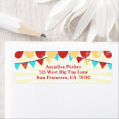 Vintages Circus-personalisiert-Adressetikett (Insitu)