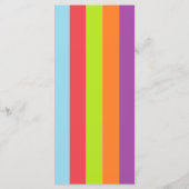 Vintages Circus Poster Children's Birthday Menu Menükarte (Rückseite)