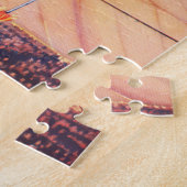 Vintages Circus Poster mit Hochdrahtreakrobaten Puzzle (Seite)