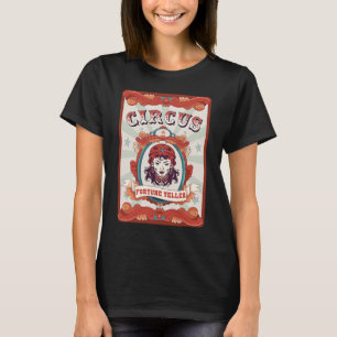 Vintages Circus Stab Abzeichen Zirkus Glücksspiel T-Shirt