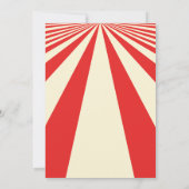 Vintages Circus Themed Halloween-Kostüm-Party Einladung (Rückseite)