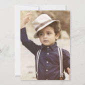 Vintages Circus ThemenBirthday Party-Foto Einladung (Rückseite)