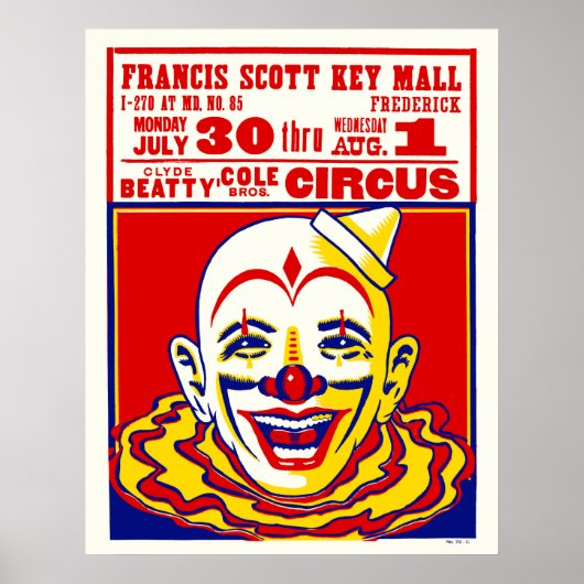 Vintages Circus Window Card Poster (Vorne)