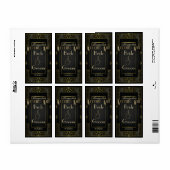 Vintages Classic Gatsby Style Wedding Wine Label (Vorne)