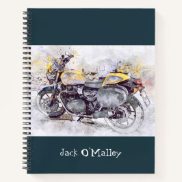 Vintages Classic-Motorrad-Notebook Notizblock