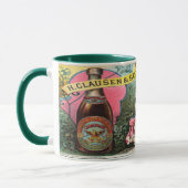 Vintages Clausen-Beer-Zeichen Tasse (Links)