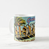 Vintages Clearwater Florida Kaffeetasse (Vorderseite Links)