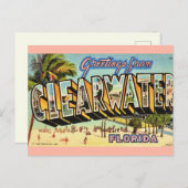 Vintages Clearwater Florida Postkarte (Vorne/Hinten)