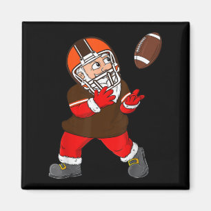 Vintages Cleveland Weihnachtsmannschaften Magnet