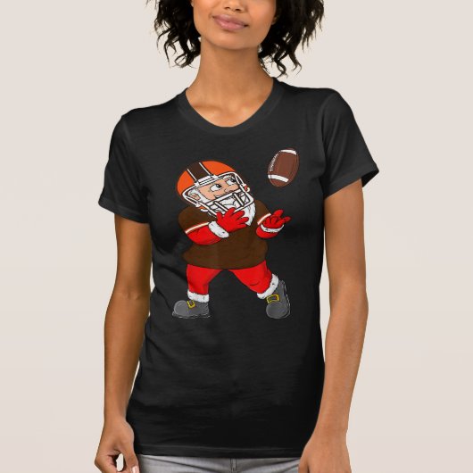 Vintages Cleveland Weihnachtsmannschaften T-Shirt (Vorderseite)