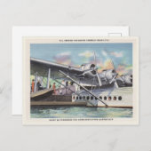 Vintages Clipper-Schiff Miami Florida Postkarte (Vorne/Hinten)
