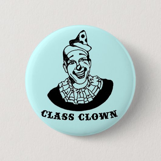 Vintages Clown-Button Button (Vorderseite)