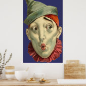 Vintages Clown-Gesicht Poster (Küche)
