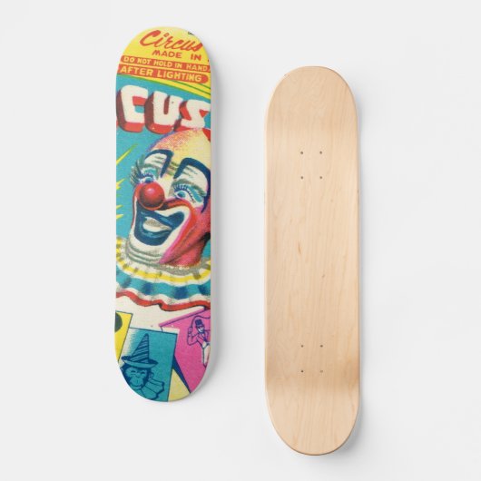 Vintages Clown-Skateboard Skateboard (Vorderseite)