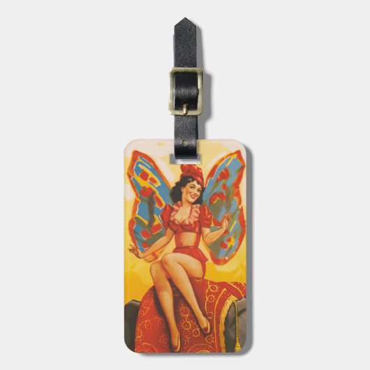 Vintages Clyde Beatty Circus Poster Gepäckanhänger (Vorderseite vertikal)