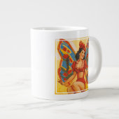 Vintages Clyde Beatty Circus Poster Jumbo-Tasse (Vorderseite Rechts)