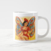 Vintages Clyde Beatty Circus Poster Jumbo-Tasse (Rechts)