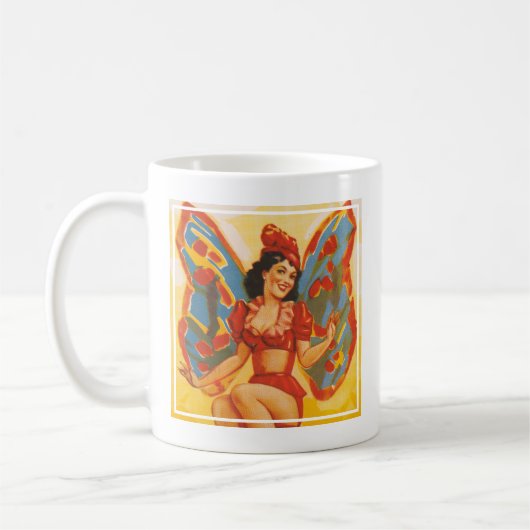 Vintages Clyde Beatty Circus Poster Kaffeetasse (Links)