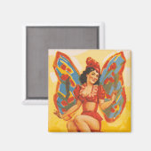 Vintages Clyde Beatty Circus Poster Magnet (Vorderseite/Rückseite)