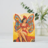 Vintages Clyde Beatty Circus Poster Postkarte (Stehend Vorderseite)