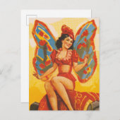 Vintages Clyde Beatty Circus Poster Postkarte (Vorne/Hinten)