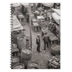 Vintages Cobblestone Market Scanner Notebook Notizblock