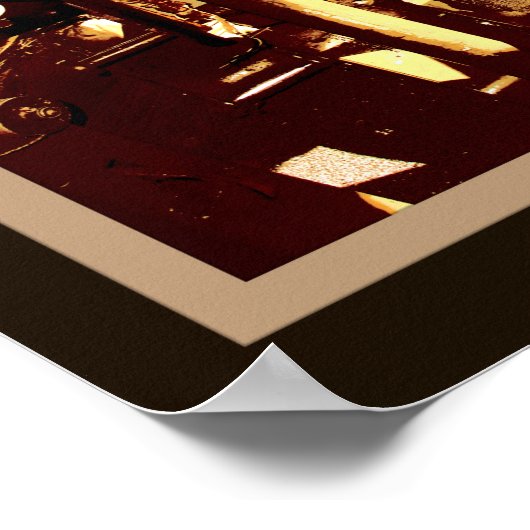 Vintages Cockpit Poster (Ecke)