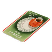 Vintages Coffee Poster Retro Flexibles Foto Magnet (Linke Seite)