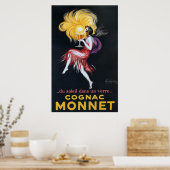 Vintages Cognac-Poster Poster (Küche)