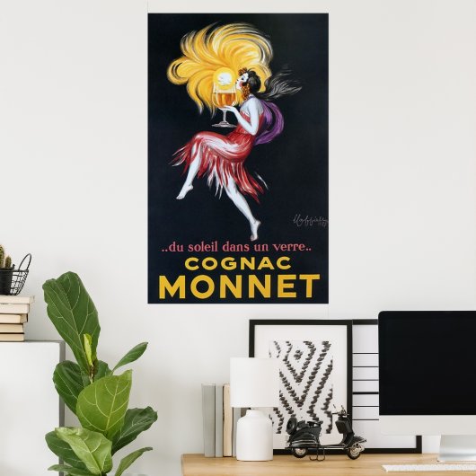 Vintages Cognac-Poster Poster (Heimbüro)