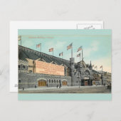 Vintages Coliseum Gebäude Chicago Postkarte (Vorne/Hinten)