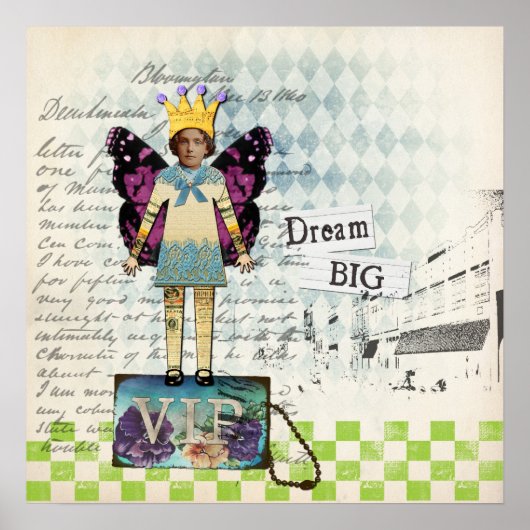 Vintages Collage "Big Altered Art" Poster (Vorne)