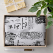 Vintages Collage Decoupage Tissue Paper Seidenpapier (Geschenk)