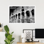 Vintages Colosseum italy Poster (Heimbüro)